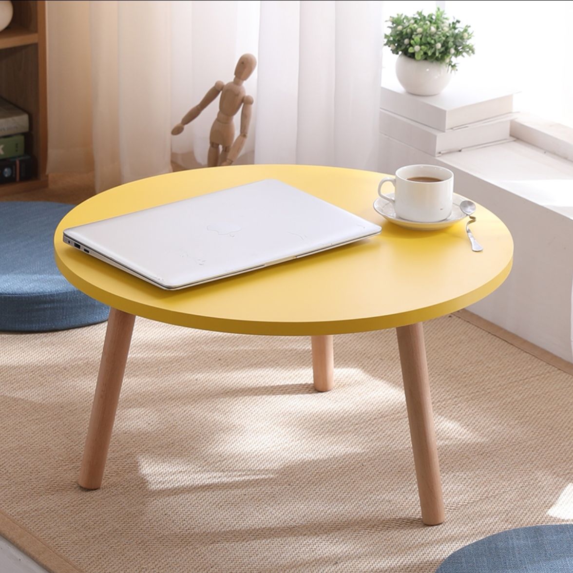 ins网红飘窗迷你桌子榻榻米阳台小茶几卧室坐地上吃饭炕几出租房 圆桌