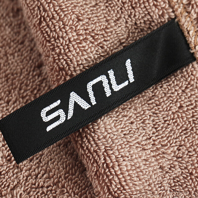 三利长绒棉吊带浴巾 A类柔软吸水可穿式浴裙 590克 纯棉沙滩巾浴袍 棕色 S（衣长72cm，胸围43cm)