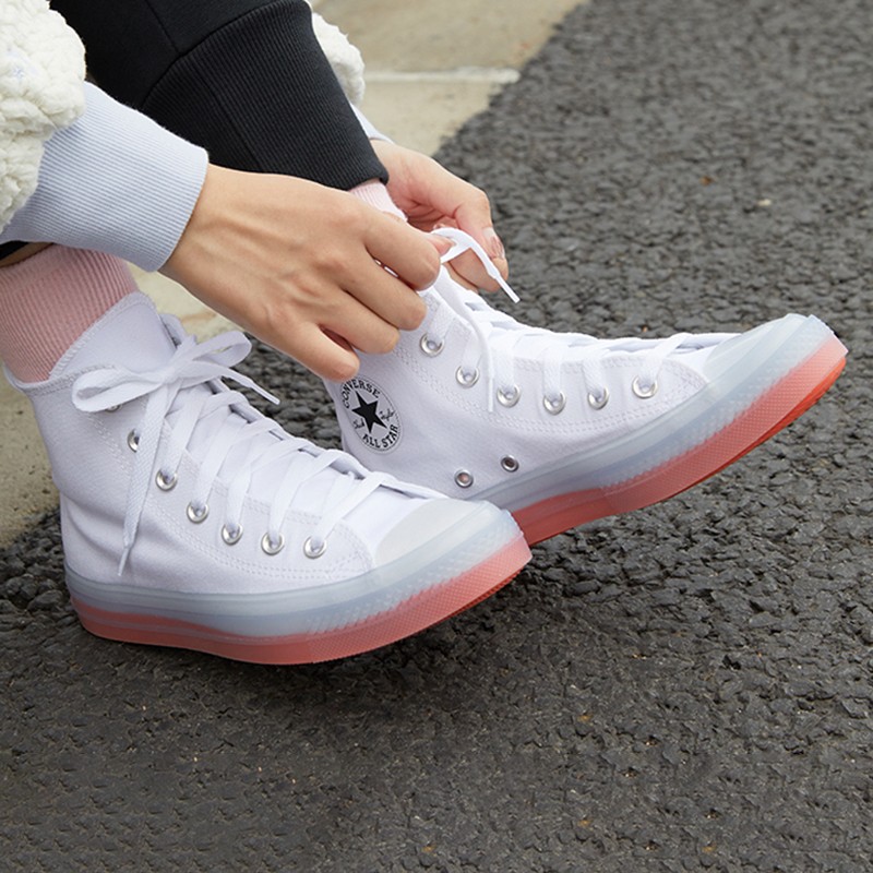 潮 converse匡威 chuck 1970s 白橙色媒黑橙休闲果冻底帆布鞋男鞋女鞋