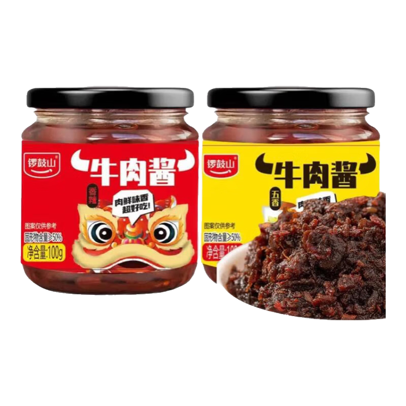 下饭菜 香辣味牛肉酱 4瓶装