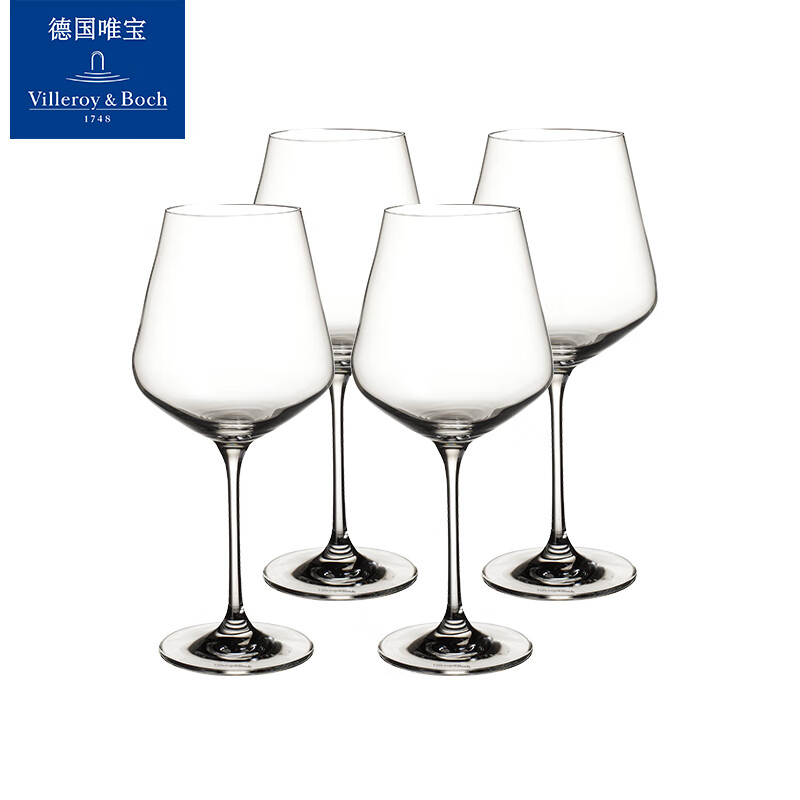 唯寶水晶玻璃紅酒杯輕奢香檳杯歐式拉迪維納 紅葡萄酒杯_裝_ 0.47L 4只