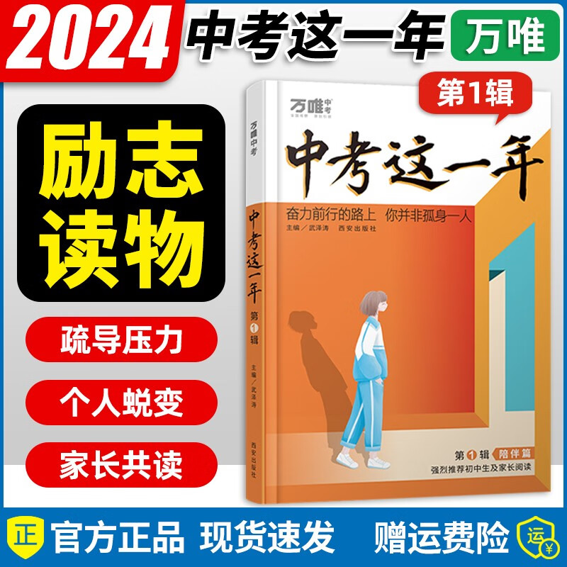 【京东配送】中考这一年 中学生阅读青春励志书籍初中课外读物高效学习方法逆袭高手七八九年级作文畅销 中考这一年【第1辑】