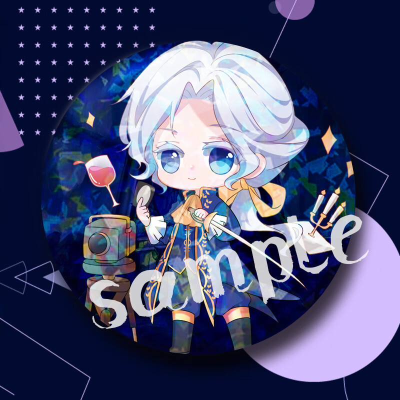 动漫吧唧约瑟夫红蝶机械师园丁红夫人镭射徽章二次元 约瑟夫摄影师