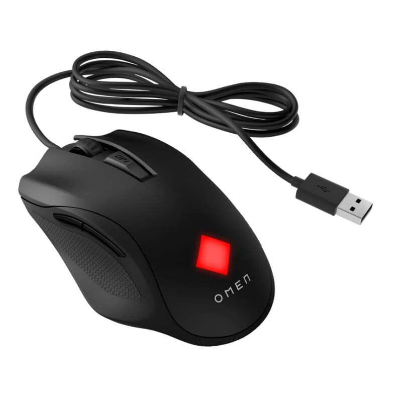 HPOMEN Vector Essential有线游戏鼠标电竞可编程 7200dpi 黑色 2000万次点击