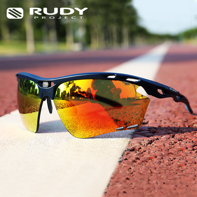 RUDY PROJECT璐迪运动眼镜男女跑步骑行太阳镜马拉松自行车护目镜节日PROPULSE 海军蓝/多层镀膜橙（送镜盒）