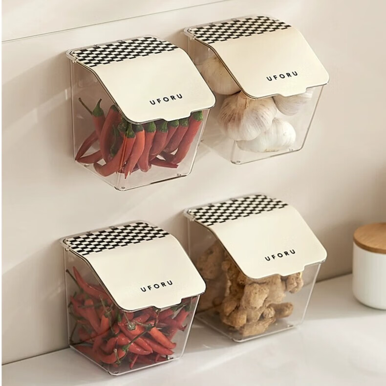 加度生姜大蒜收纳盒厨房葱姜蒜专用置物架墙上壁挂免打孔收纳调料架子