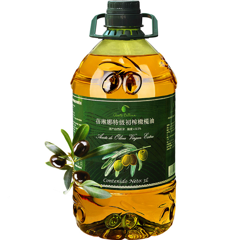 禾澹新货欧洲原油初榨橄榄油3l/桶 烹饪食用油