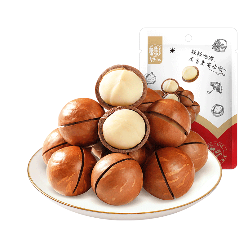 华味亨  500g夏威夷果 多规格坚果炒货孕妇坚果每日坚果干果零食 500g夏威夷果 *1袋