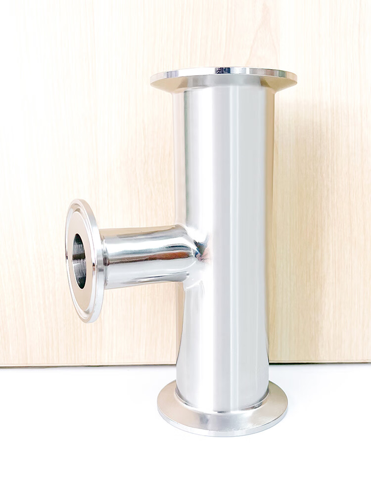 驰翁快装变径三通卫生级不锈钢异径卡箍卡盘快卡型接头卡箍 Φ19*12.