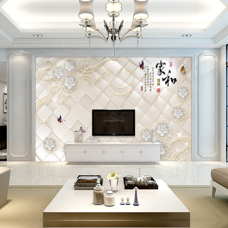 迪晨dichen客厅电视墙背景墙贴画自粘现代简约3d立体墙面装饰影视墙