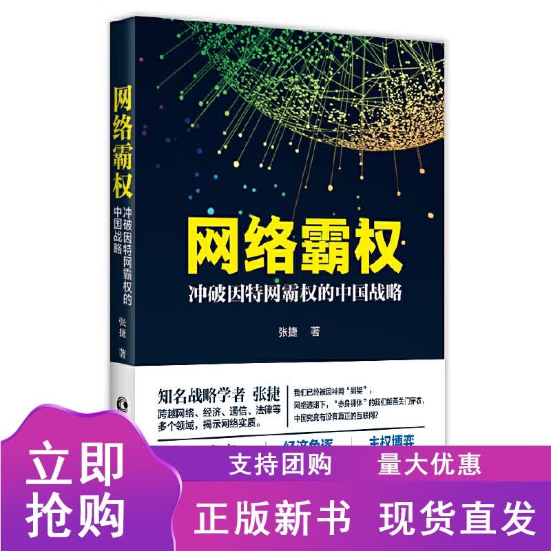 网络霸权-冲破因特网霸权的中国战略 张捷 信息产业经济书籍 中国网络大发展战略的危险系数 网络的财