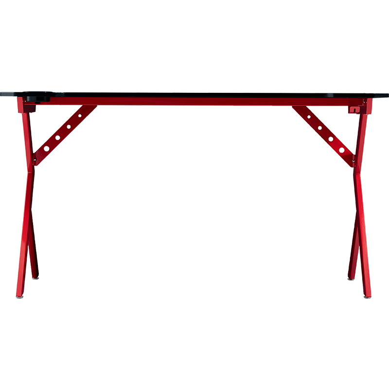 林氏木业家用卧室房间办公室写字工作台小户型电脑桌BG010【黑红】BG010-C电脑桌(1.4米)