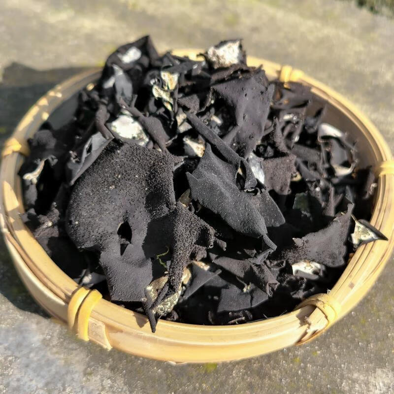 禾澹九华山黄山特产新货手工剪根去蒂野生石耳石衣岩耳石木耳无沙250g