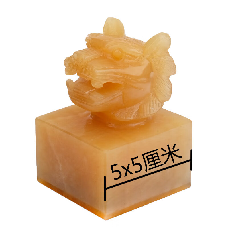 天然玉石玉玺印章摆件黄玉虎头印生肖虎金虎纳福帅印官印雕刻工艺 5