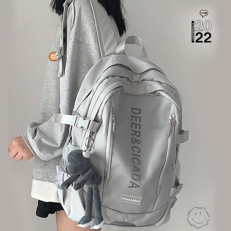 SCOGOLF初中生书包男女韩版原宿高中学生大容量多隔层减负双肩包轻便减负休闲运动包情侣背包SC310灰色使用感如何?