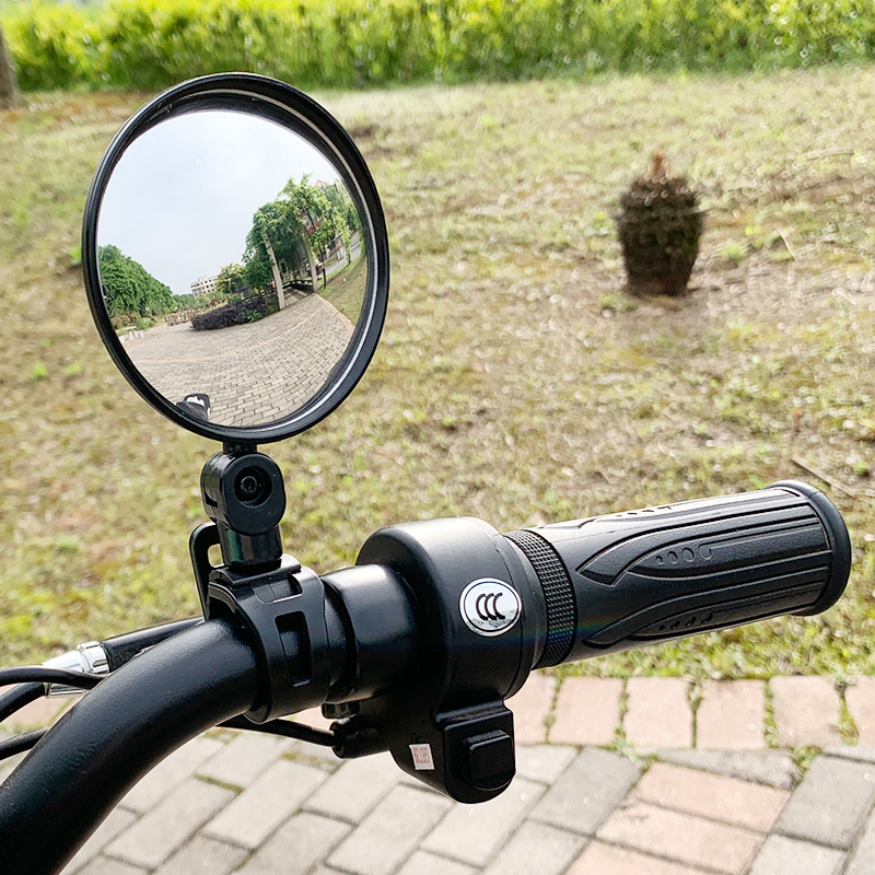 电动自行车后视镜电动车反光镜电瓶车爱玛雅迪国标车通用镜 小镜子8CM镜面 2个装