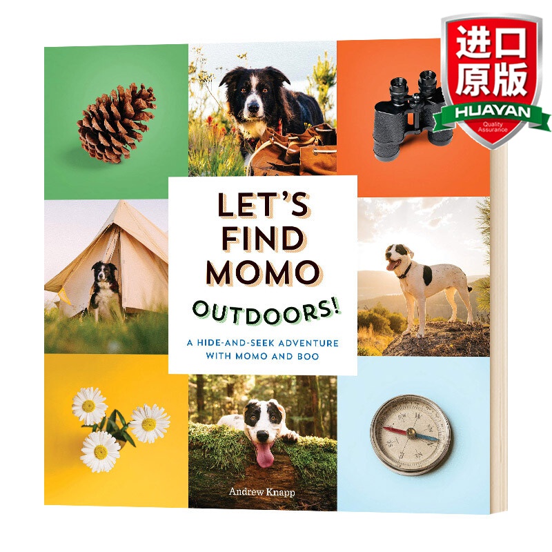 Andrew Knapp Let's Find Momo Outdoors! 英文原版 让我们找到莫莫5 纸板书 Momo与Boo 儿童互动摄影书 英文版 进口英语原版书籍怎么看?