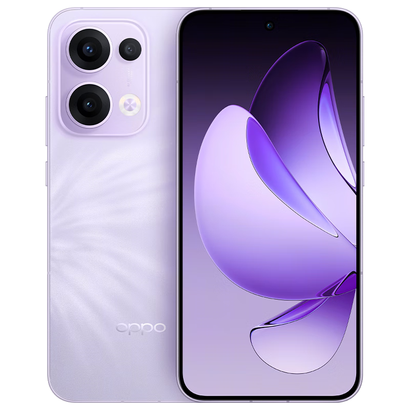 OPPO Reno13 手机 AI高清超美小直屏 蝶蝶紫 12GB+512GB