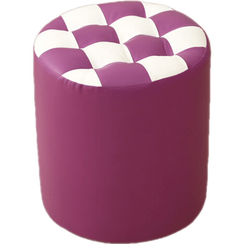 换鞋凳小凳子家用时尚圆凳子小板凳创意皮凳沙发凳成人软凳矮凳实木皮墩 红色 【高20CM】