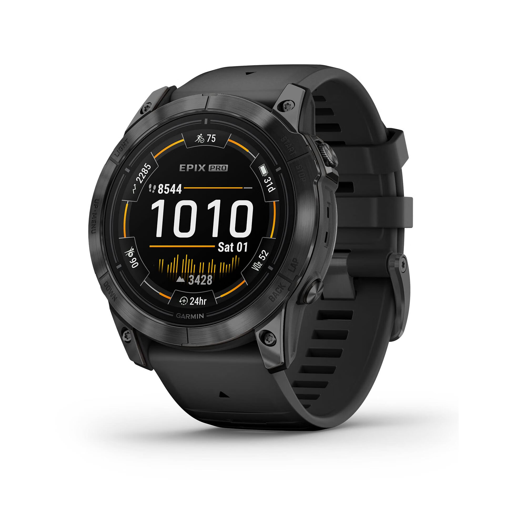 Garmin 佳明 epixTM Pro (Gen 2) 智能手表 | 51mm 石板灰配黑色表帶