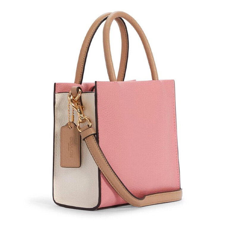 coach蔻驰女包 2021新款包包女士小方包cally手提盒子包单肩斜挎包