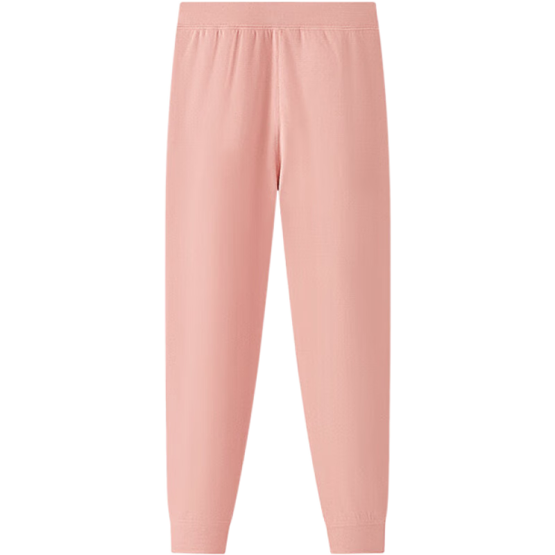 红豆儿童保暖裤男女中大童7A抗菌加绒加厚发热抗静电打底裤棉毛裤秋裤 H4K8018暖粉 170