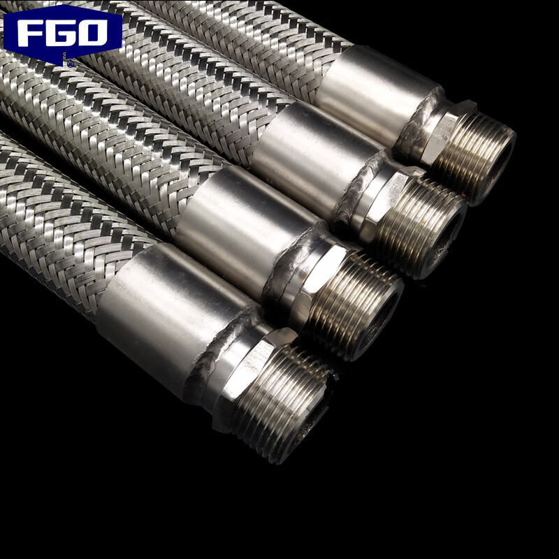 fgo 不锈钢外丝波纹管 金属编织软管1.2寸 dn32*长度1200mm