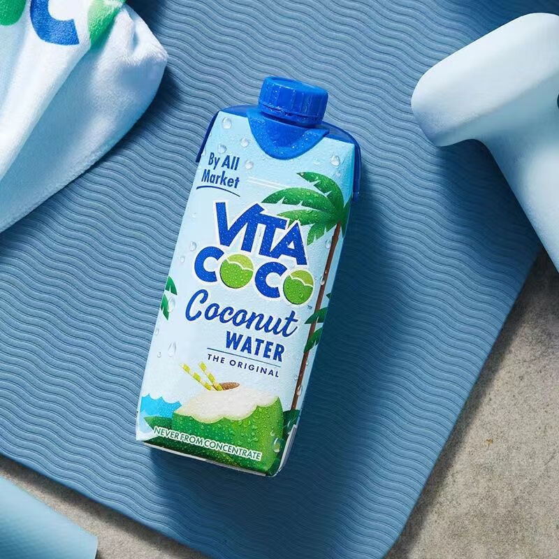 唯他可可（Vita Coco）椰子水新貨VITACOCO維他椰汁天然電解質(zhì)飲料果汁 原味【330ml*6瓶】【3月產(chǎn)新日期
