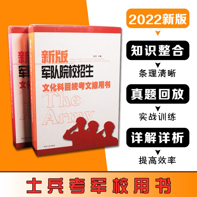 军考备考2022考军校复习资料教材部队高中士兵考学含部队考军校仿真模拟试卷士官军考书籍官方毕业入伍当 军考高中文化科目统考用书【套装10本】