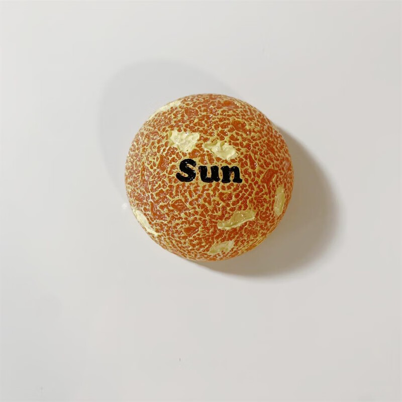 宇宙银河2024新款星球冰箱贴个性创意磁贴行星 太阳sun 中