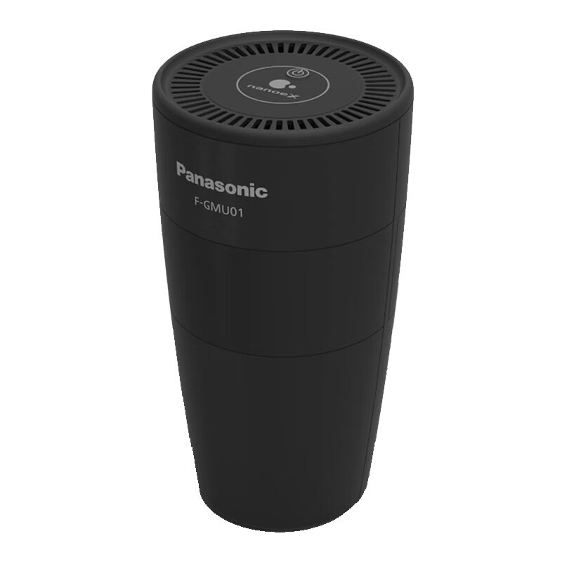 松下（Panasonic）【日本直邮】纳诺怡发生器车载空气净化器集中出风小巧便携清新器 F-GMU01-K 黑色