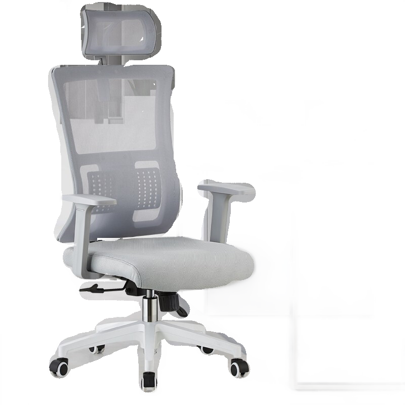 古雷诺斯电脑椅家用办公椅可躺椅子老板电竞人体工学简约椅靠背椅转椅老板椅145 灰