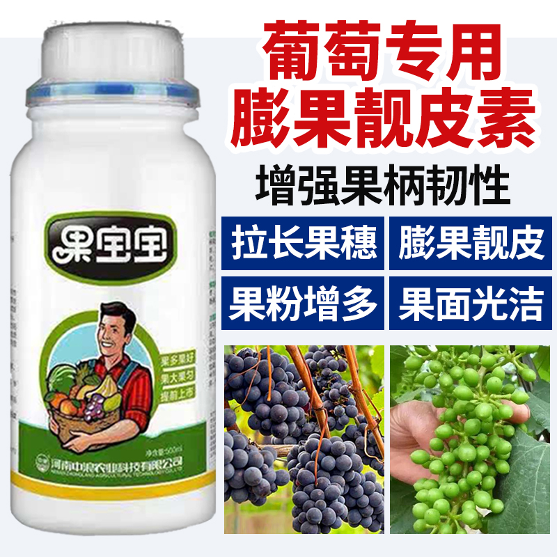中浪葡萄专用膨大剂克伦生巨峰夏黑葡萄膨果亮皮素保花保果拉长果穗药