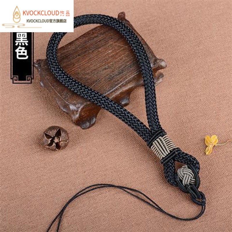 kvockcloud*文玩粗款手把件挂绳手工编织把玩绳子车钥匙弹弓失手绳