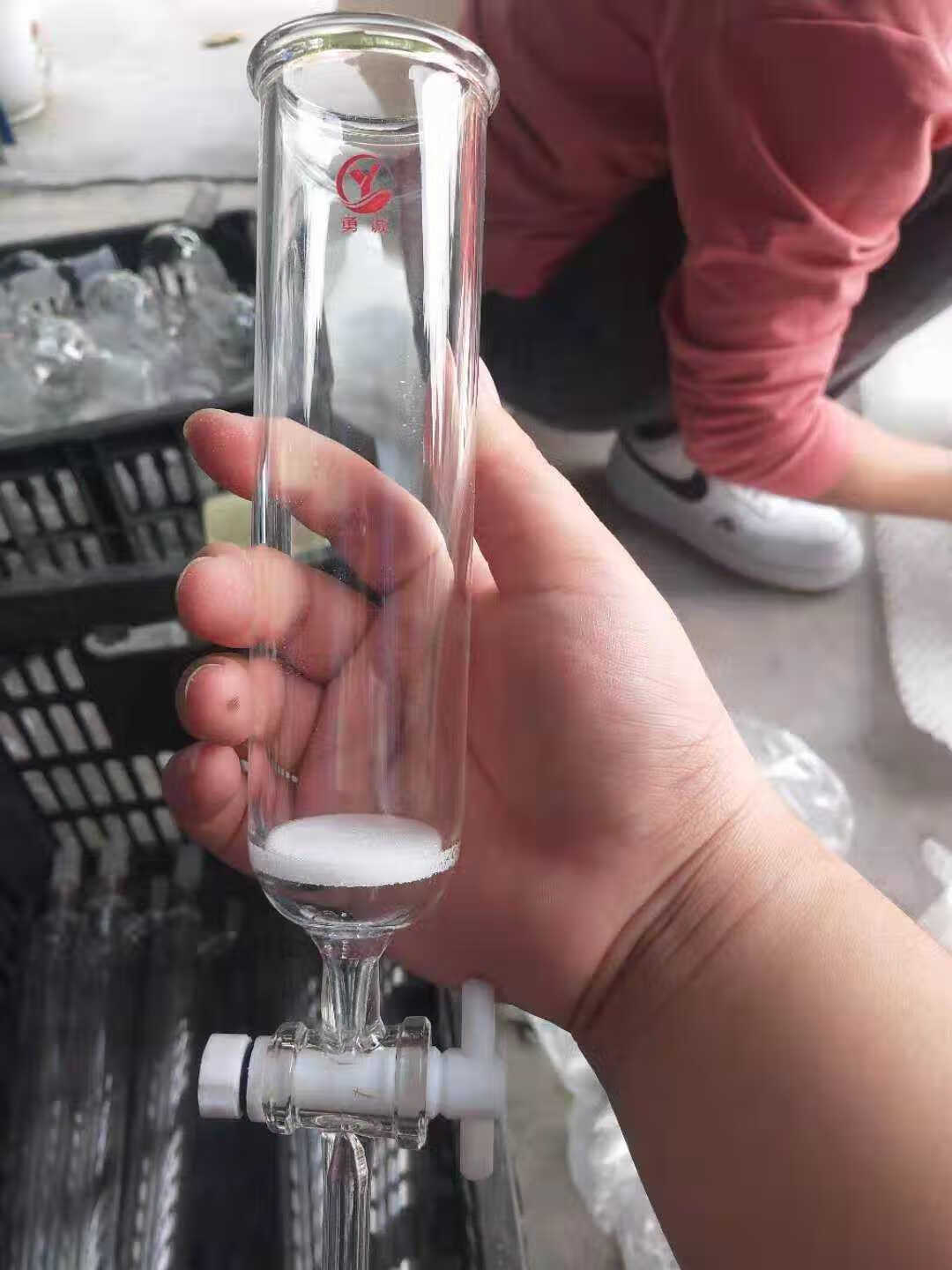 玻璃大孔树脂过滤柱 中性氧化铝柱 硅酸镁吸附柱树脂柱层析分析柱 30*