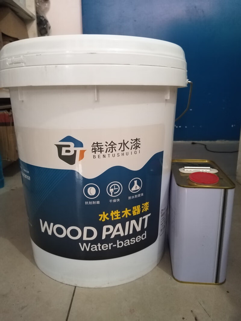 水性木器漆双组份聚氨酯老旧家具木柜翻新漆实木地板翻新漆硬度高 双