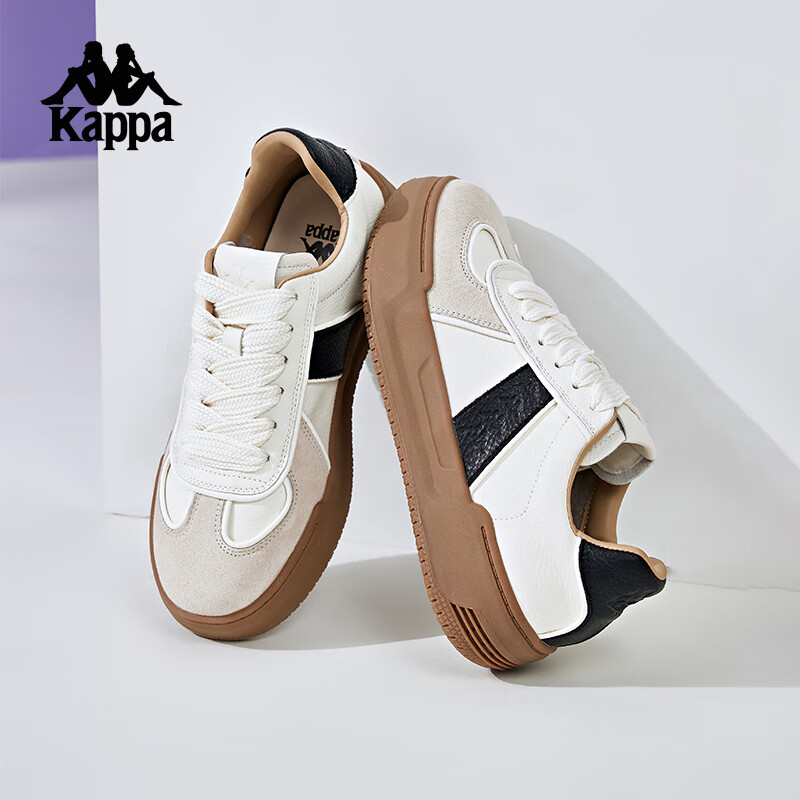 KAPPA卡帕女鞋厚底滑板鞋子女2024春季新款运动休闲鞋软