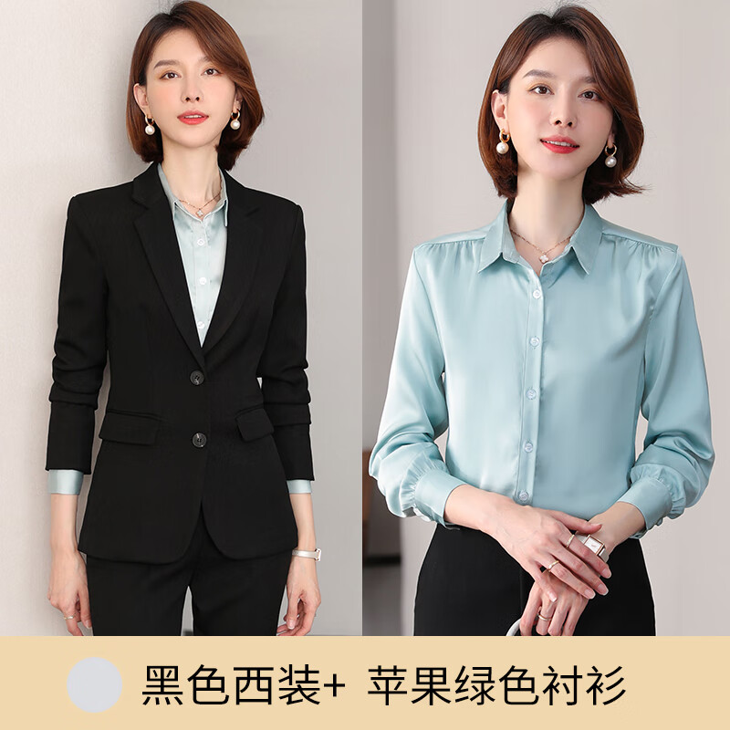 怡情姿 职场干练气质女装职业套装女春秋高端时尚短款西装正装总裁