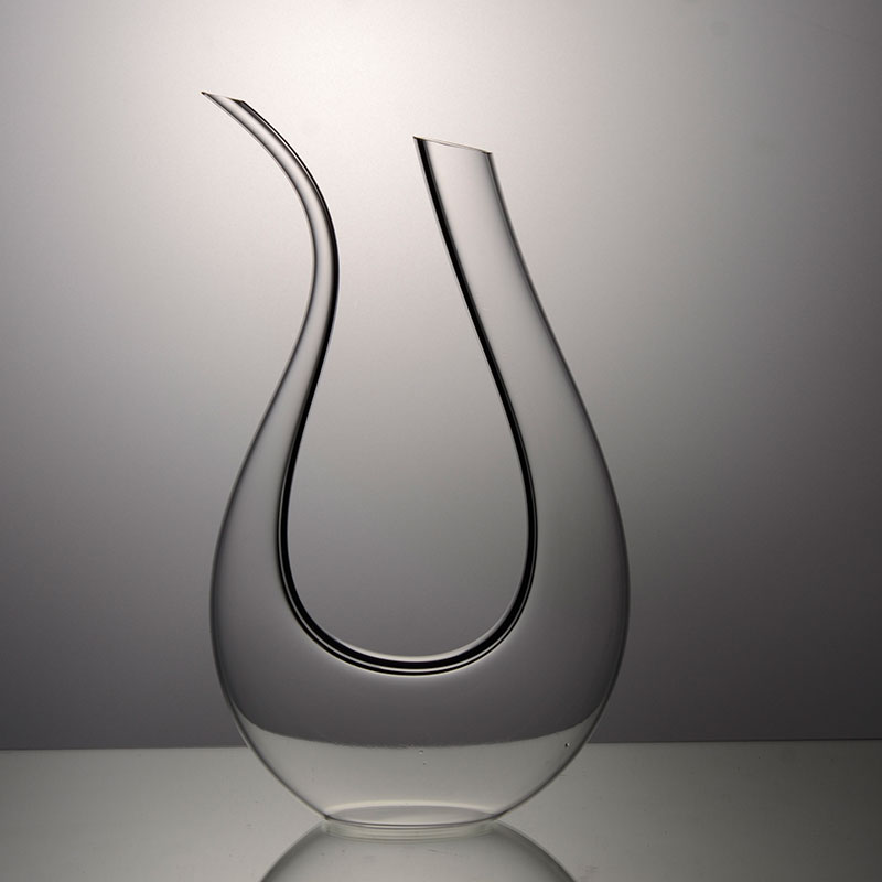 葡萄酒分酒器黑领结水晶红酒醒酒器 1300ml/黑领结天鹅醒酒器(简装)