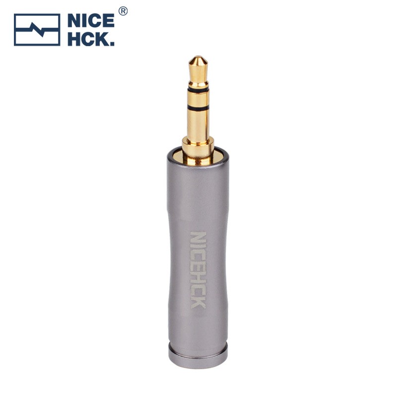 NICEHCK 发烧级音频转接插头原道镀金4.4mm平衡转3.5/2.5用于手机播放器HiFi耳机线 4.4mm母转3.5mm公转接头1个