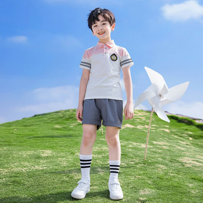 川孩小学生校服夏装运动学院风两件套幼儿园园服夏天儿童毕业表演班服