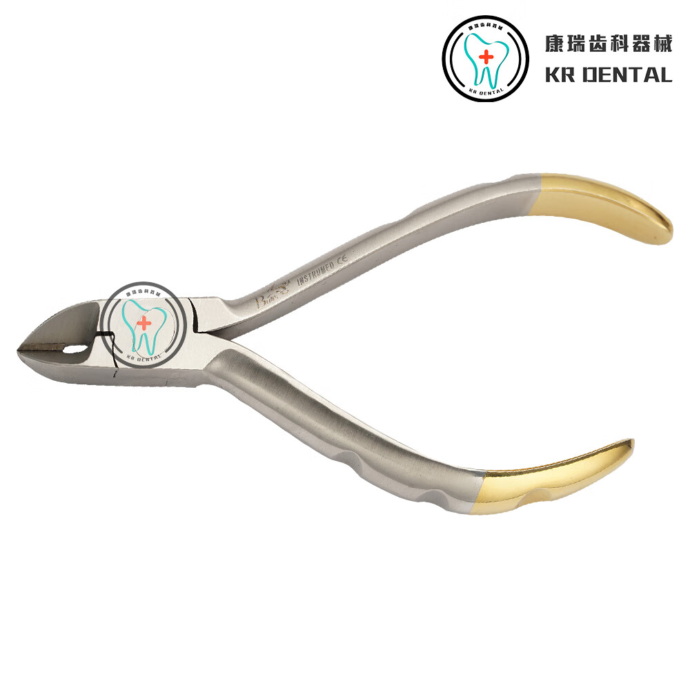 英国公牛牙科细丝切断钳托槽去除钳正畸器械末端回弯钳游离钩钳 细丝