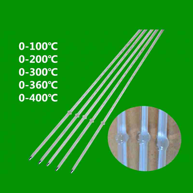适用竹节温度计烤箱烘箱温度计0-400高温实验室工业包检温度计 0-100