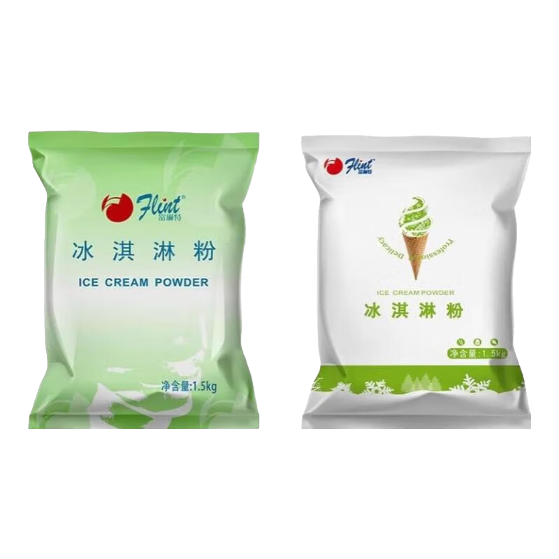 富琳特富琳特軟冰原味冰淇淋粉A級圣代粉草莓味雪糕粉1.5kg冰激凌粉 特級原味冰淇淋粉1.5kg*8袋
