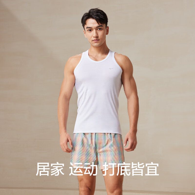 七匹狼背心男士纯棉夏季打底健身运动跨栏吊带无袖罗纹白色薄款汗衫男 细针3件装(白色+黑色+灰色) XL (推荐体重130-150斤)