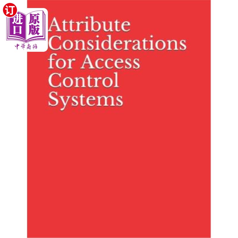 海外直订attribute considerations for access control systems
