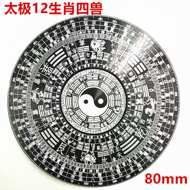 指尖陀螺金属国风太极八卦生肖手指减压陀螺铝合金八卦罗盘指尖陀螺