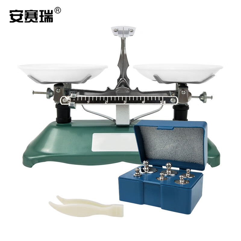 安赛瑞 托盘天平 教学天平架盘天平砝码机械天平物理天平药材秤实验