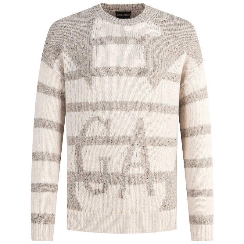 阿瑪尼EMPORIO ARMANI【禮物】EA男士條紋毛衣