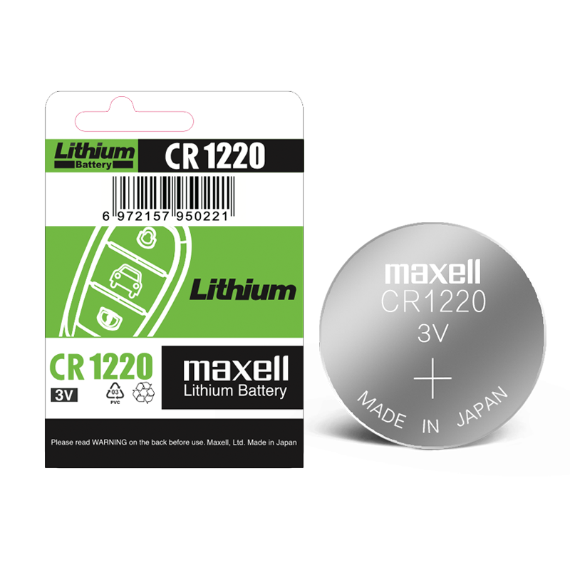  Maxell CR1220 3VŦ۵1װ Կңӳӵֱ﮵/¶ȼ/¼